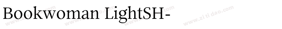 Bookwoman LightSH字体转换